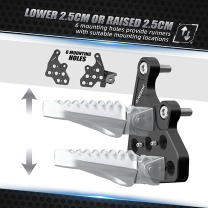 Foot Pegs Bracket Package for Surron Light Bee X S L1E / Segway X160 X260