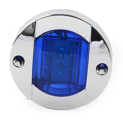 Round 24V LED Side Marker Trailer Lights for Truck Trailer RV Boat