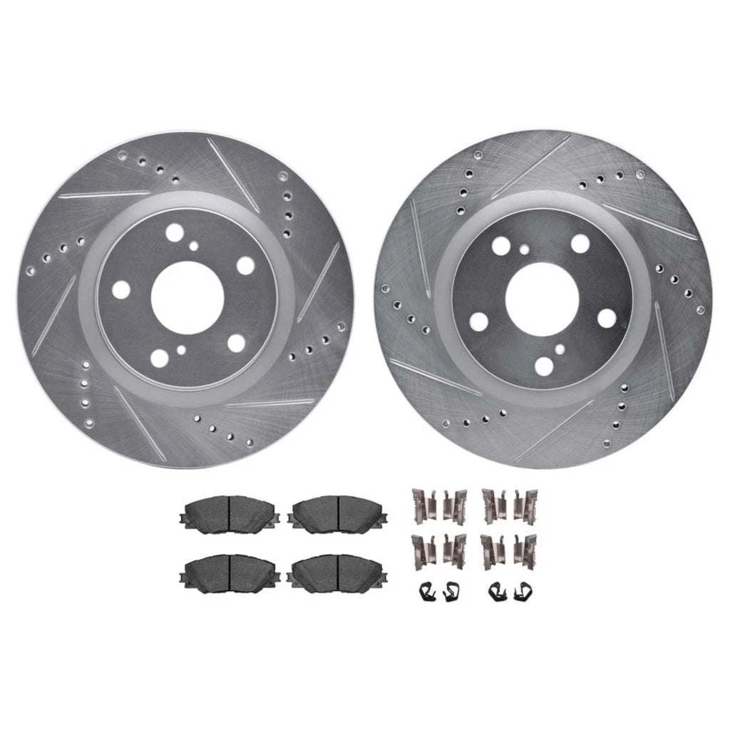 Rotor Set with Brake Pads for Scion iM (2016) ALX-PAU-DF-7512-76159-CLA2