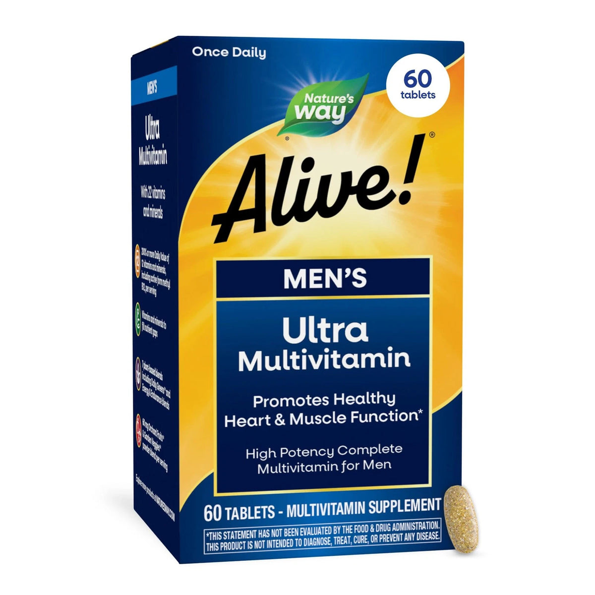 Nature's Way Alive! Men's Once Daily Ultra 60 Count (Pack of 1)