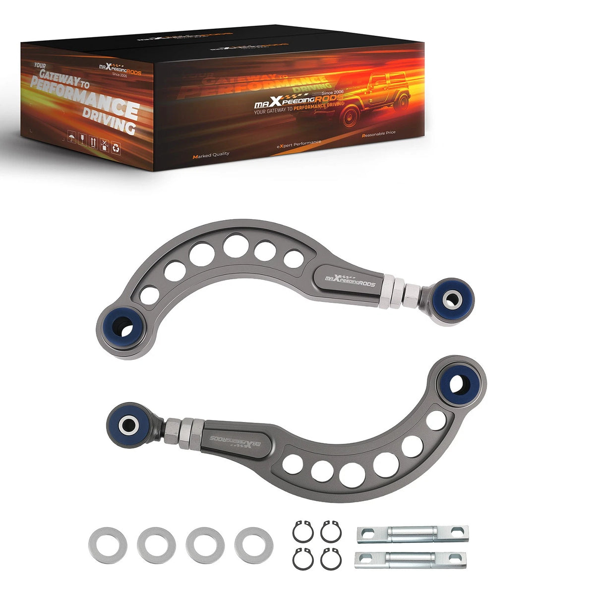 Adjustable Rear Upper Camber Control Arms Kit for Honda Civic Coupe (2006–2015) - 07RY9U, Camber Arm, Rear Adjustable Alignment Camber Kit