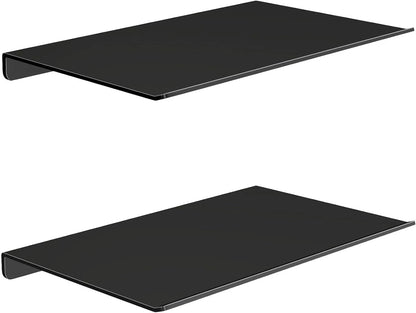 Set of 2 Metal Wall Mounted Shelves for Bathroom, Bedroom