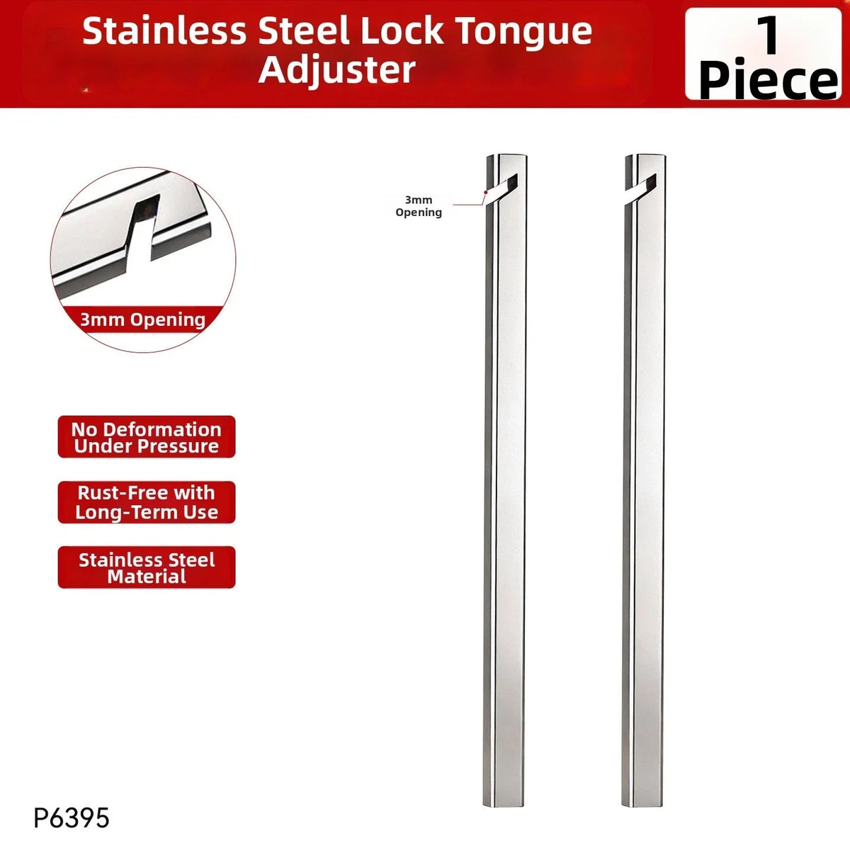 3MM Stainless Steel Door Gap Wrench for Latch Alignment