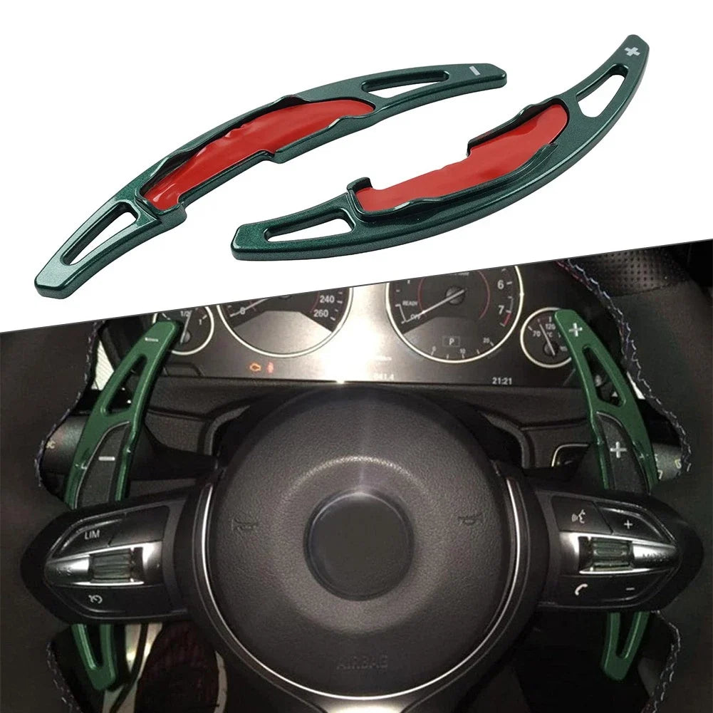 Steering Wheel Paddle Shifter Extension for BMW M2 M3 M4 M5 M6 X5M X6M (2014–2021) Green