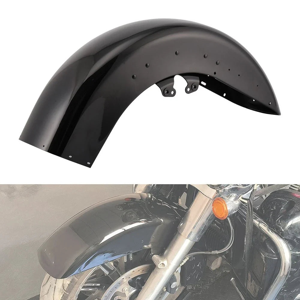 Vivid Black Front Fender for Harley Touring Road Glide & Street Glide (2014–Later)