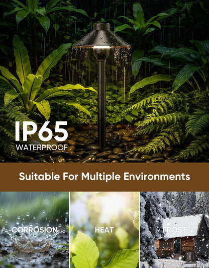 6-Pack Low Voltage Landscape Lighting for Pathway (12V)