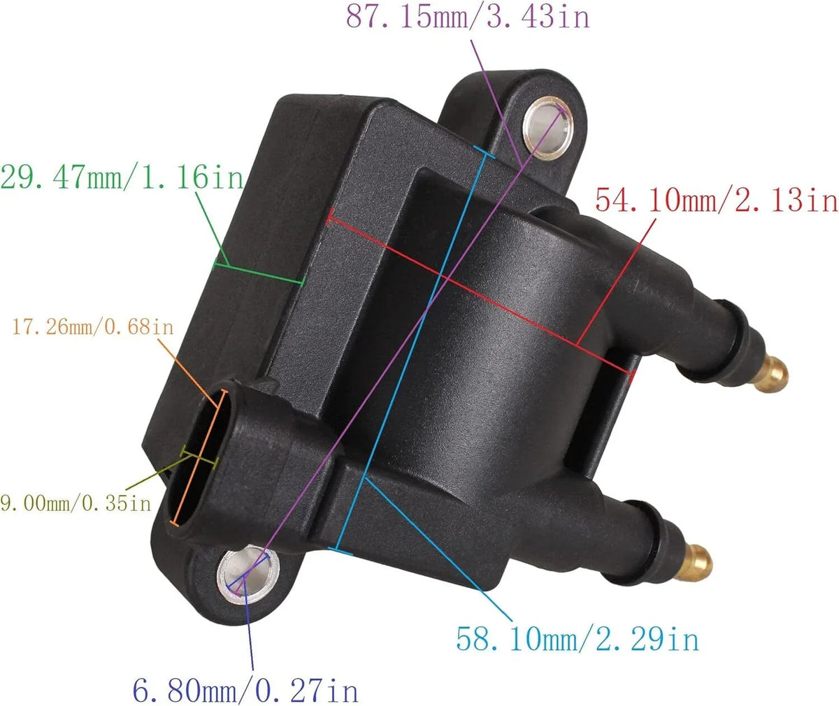 Ignition Coil for Mercury Mercruiser 35HP-450HP (8M0029482, 8M0044991)