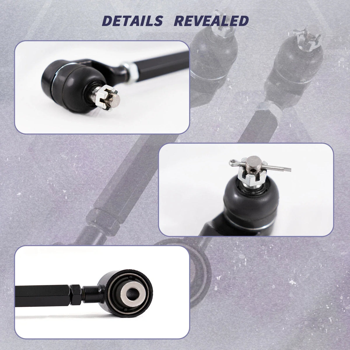 6pcs Rear Upper & Lower Control Toe Camber Arms for Acura TSX (2004–2008)
