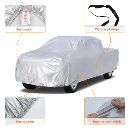 2X Waterproof Car Cover for Pickup Truck (NEV A52-15-P-XXL)