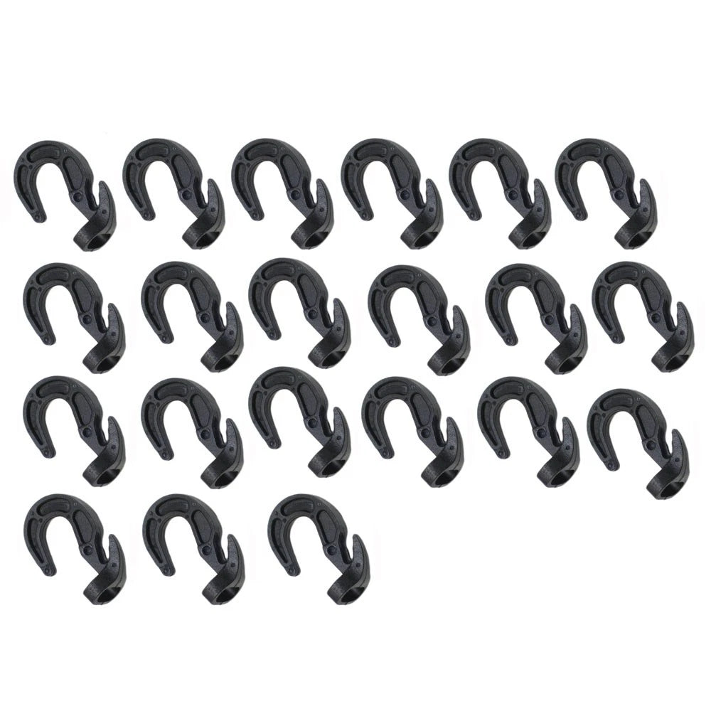 20 Adjustable Shock Cord Hooks for Rubber Rope Bungee Tarp Boat Cover