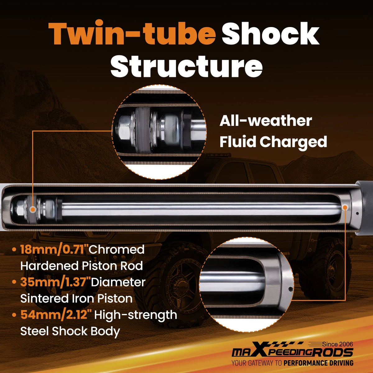 Dual Steering Stabilizer for Ram 2500/3500 4WD (2014–2026) HD71ZN
