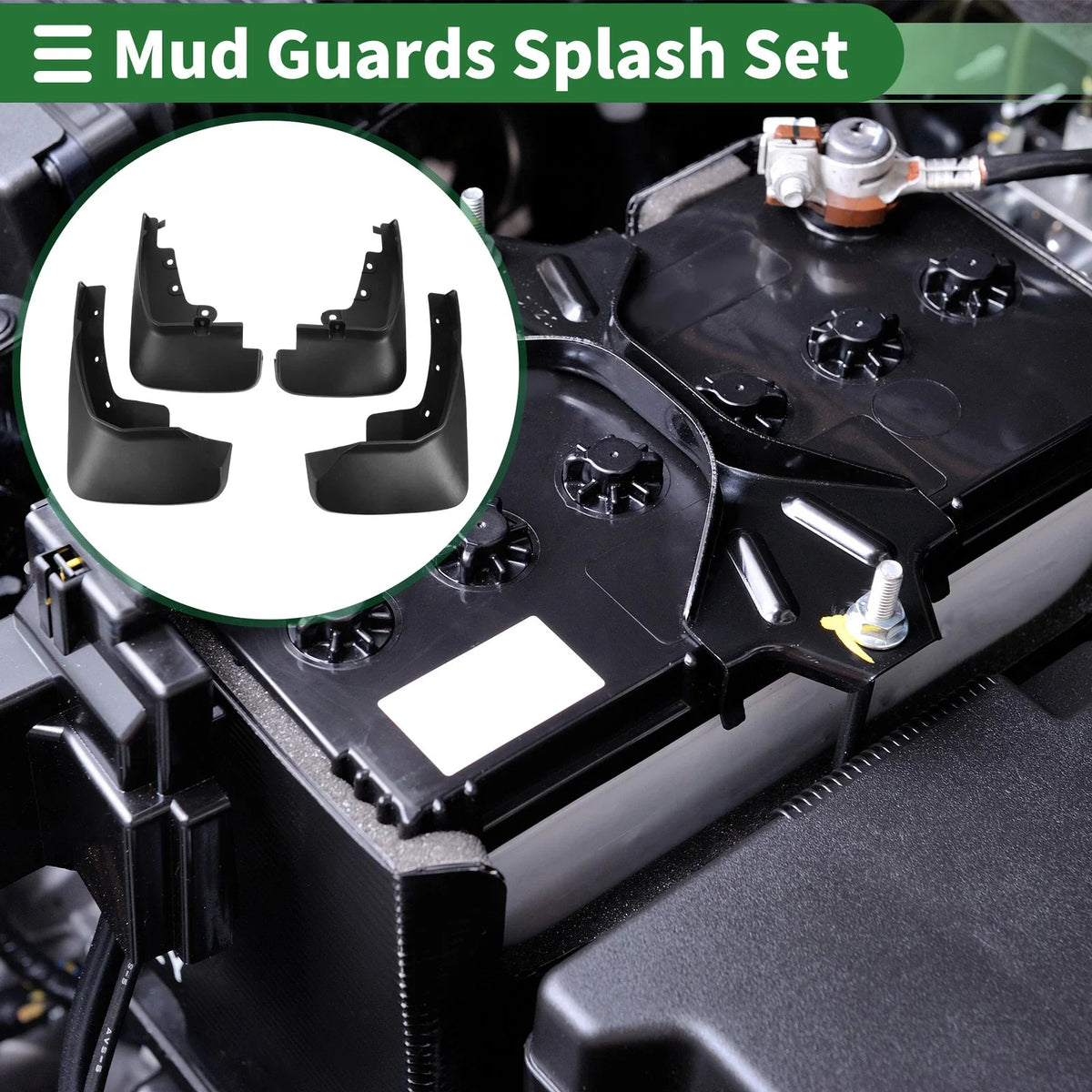 Mud Flaps Splash Guards for Ford Edge (2015–2018) W/ Mount Accessories
