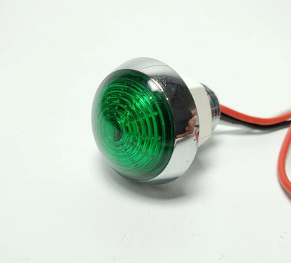 1-1/4in Dual Function Green LED Marker Light for Mini Moon Chrome (1)