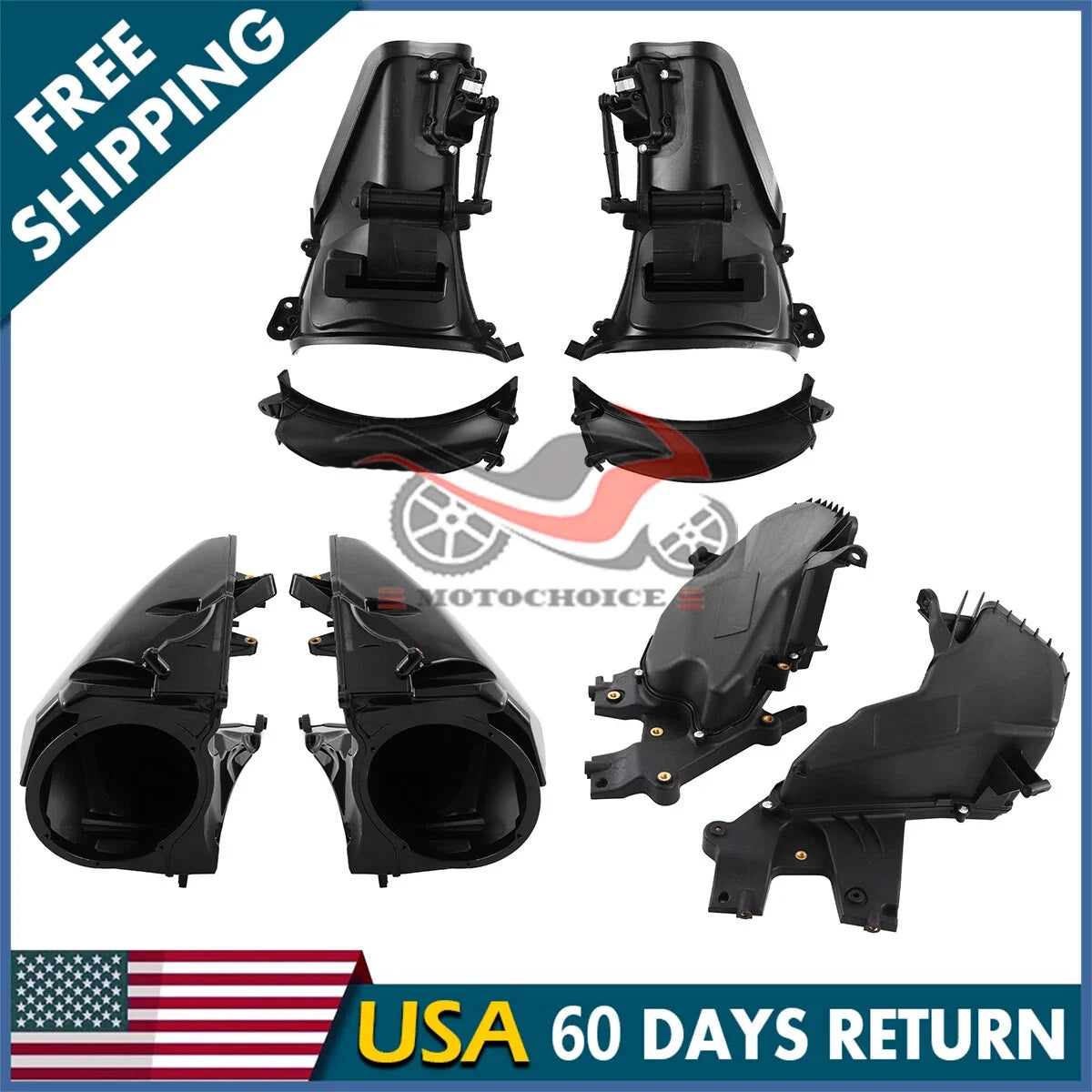 Inner Speaker Fairing Storage Glove Box Air Duct for Harley Road Glide (2015–2024)