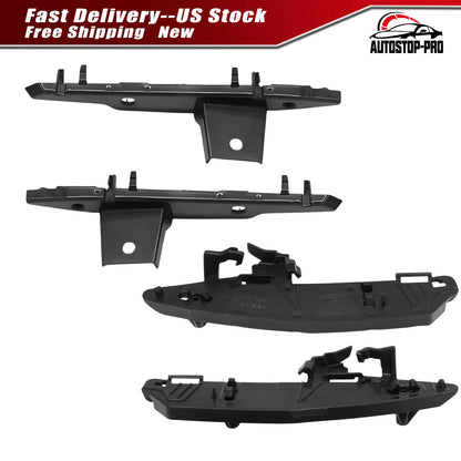 Set of 2 Upper Lower Front Bumper Brackets for BMW X4 X3 (2018–2021) 51117399984, 51117399983, BM1043126, BM1042126