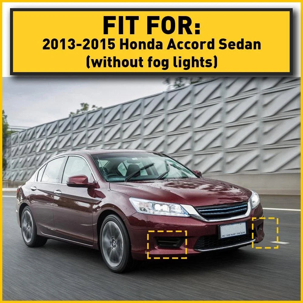 Set of 2 Fog Lamp Covers for Accord Sedan (2013–2015) 71102T2AA00 Black Right & Left