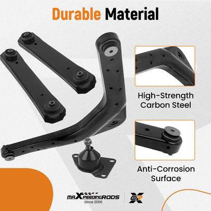 Set of 4 Rear Upper Lower Control Arms for Jeep Grand Cherokee (1999–2004)