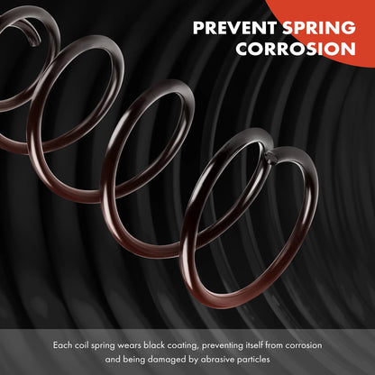 2X Rear Coil Springs for Volkswagen Jetta Cabrio (1993–2002) 9627