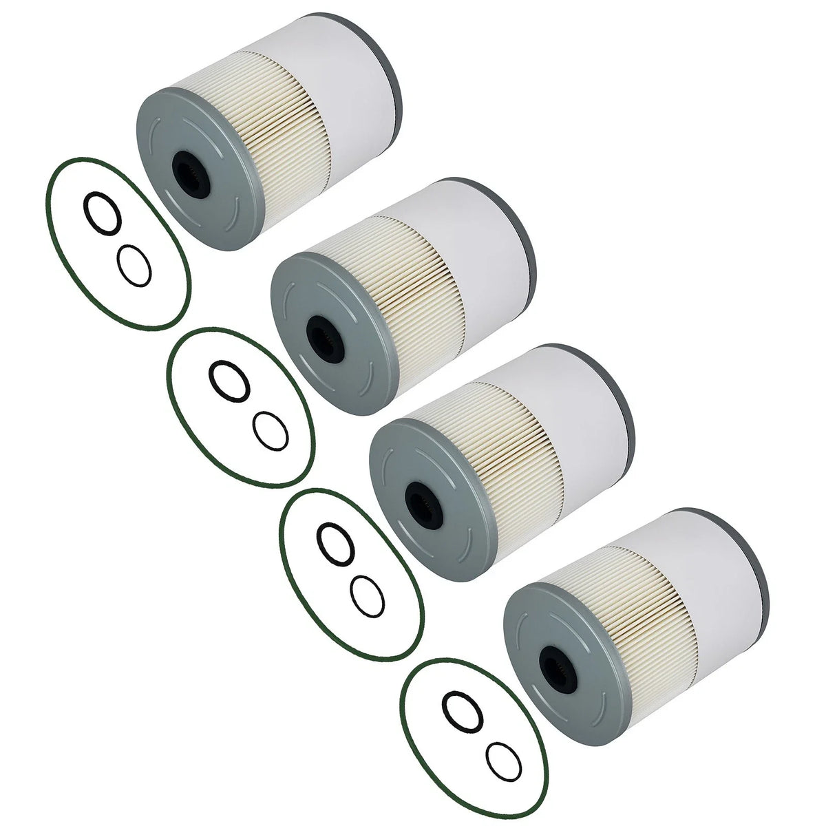 Set of 4 Fuel Filters for Detroit Diesel DD13 DD15 DD16