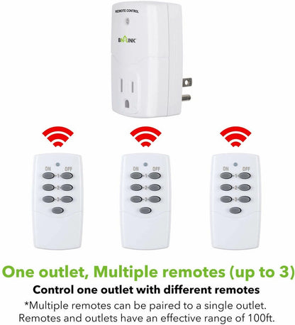 Wireless Remote Control Outlet Switch for House Appliances