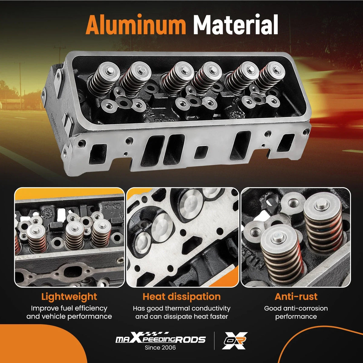 Pair Cylinder Heads for GMC Marine Chevy S10 Astro Blazer V6 4.3L (1992–2014)
