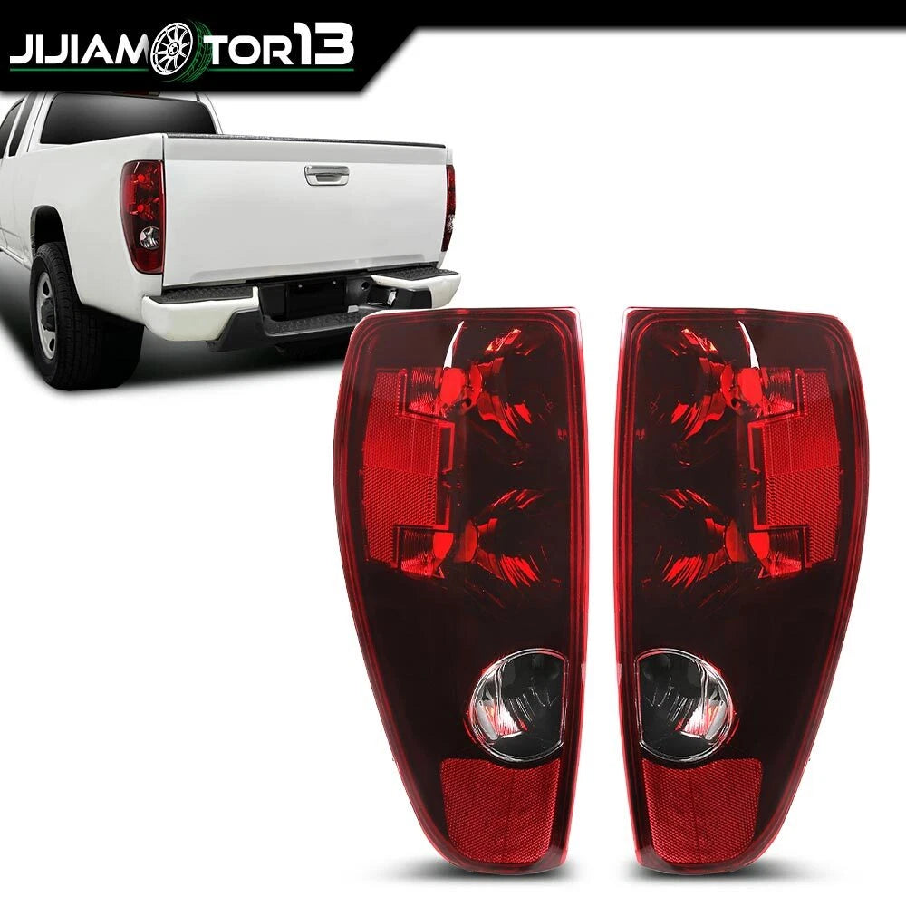 Pair Red Clear Rear Brake Tail Lights for Chevy Colorado/GMC Canyon (2004–2012)