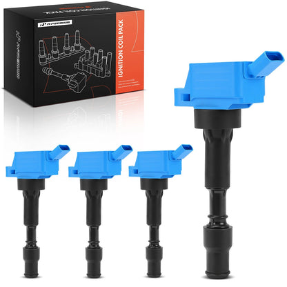 Set of 4 Blue Ignition Coils for Hyundai Elantra Kona Sonata (273002E601, UF-816)