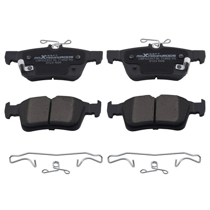 Rear Brake Pads Set for Acura RDX (2019–2025) Honda Civic (2016–2025) w/Hardware