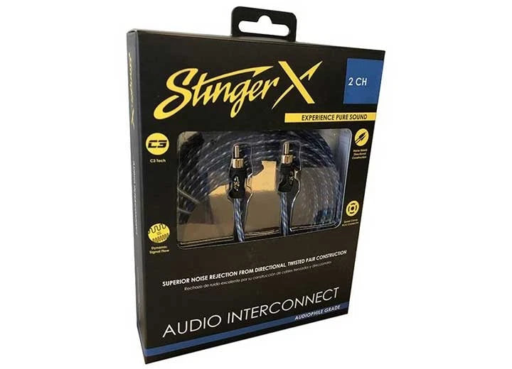 2X RCA Interconnect Cable for Stinger XI126 (6')