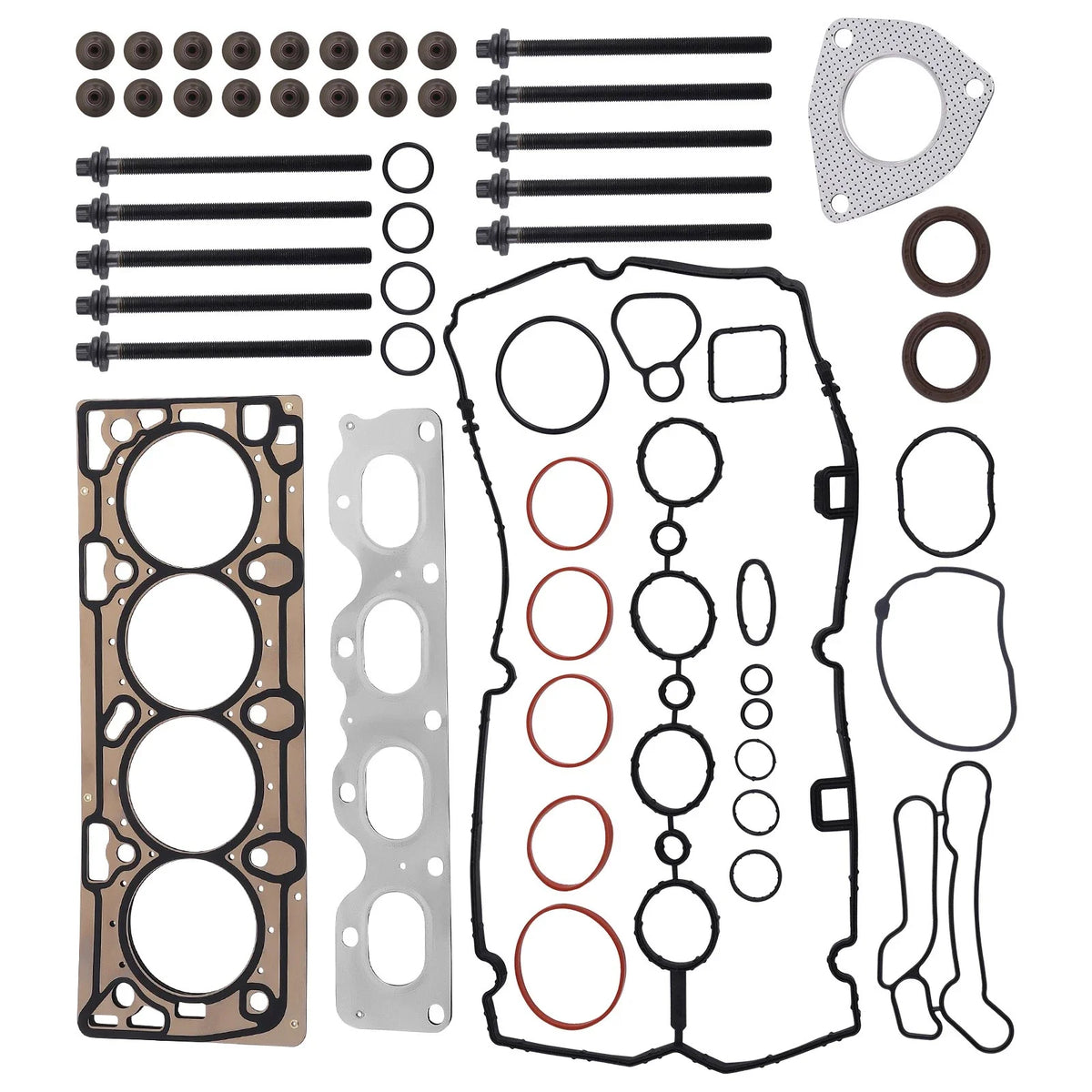 Cylinder Head Set w/ Head Bolt for Chevrolet Sonic 2011–2017 1.8L L4 DOHC