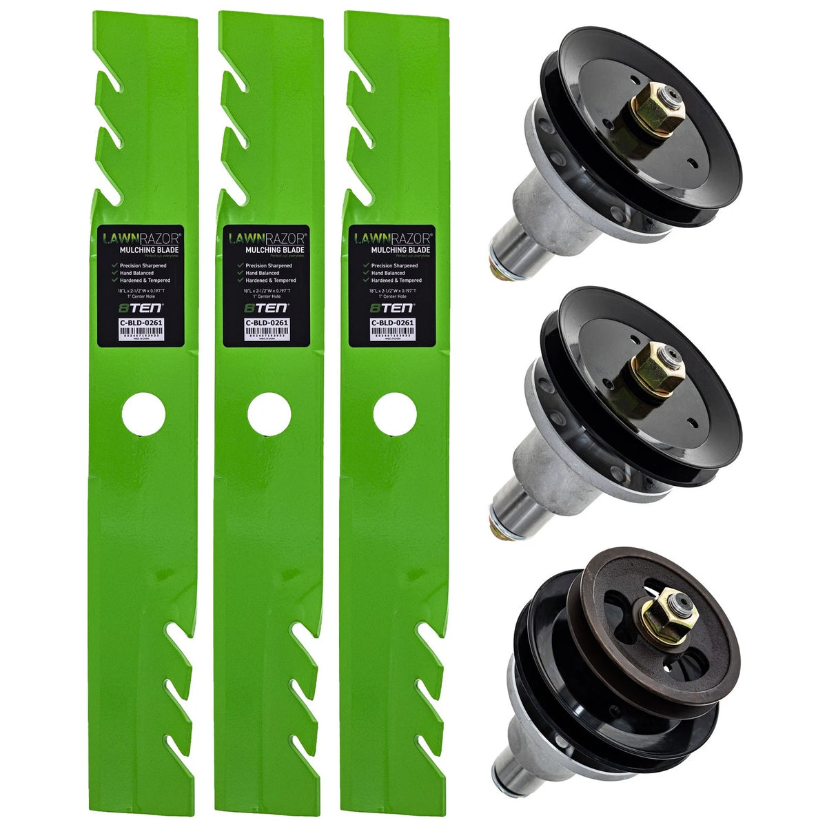 8TEN Blade Spindle Kit for Exmark Turf Tracer (FMD524) (103-9084, 103-8074, 103-3199)