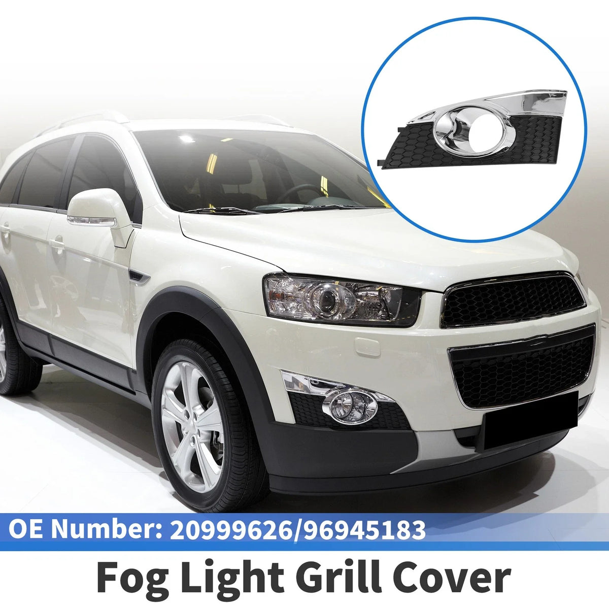 1 Pc Fog Light Grill for Chevrolet Captiva (2012–2014) No. 20999626
