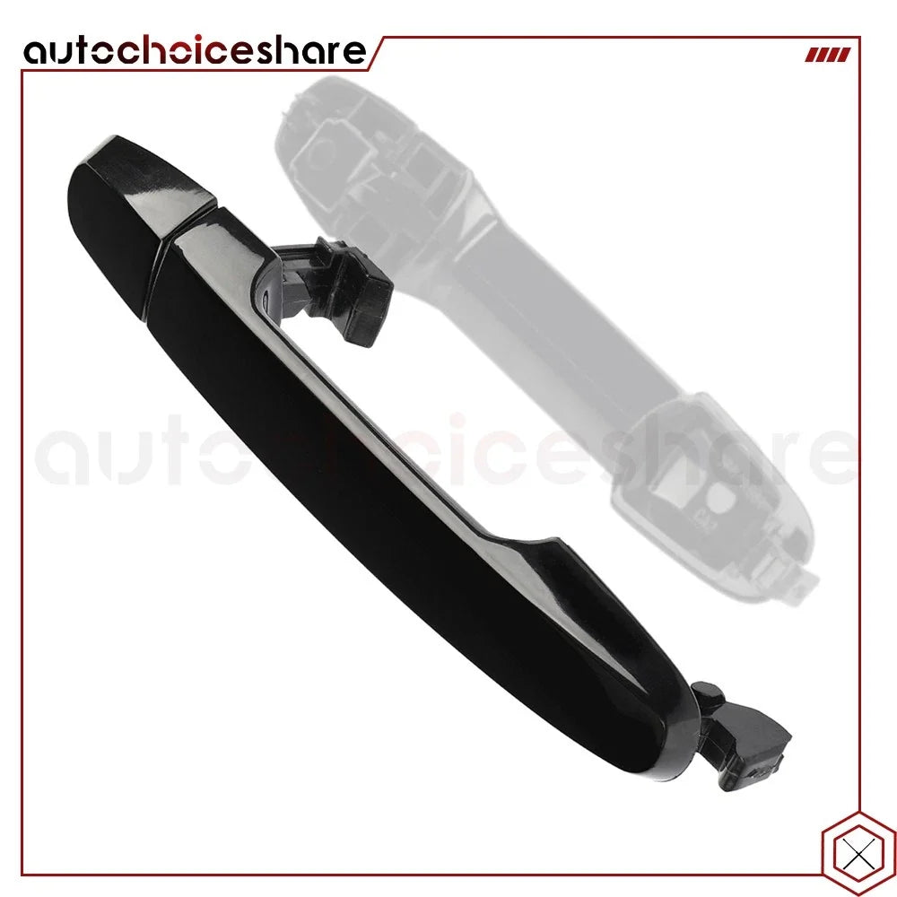 Set of 2 Black Exterior Door Handles for Toyota Sienna (2004–2010)