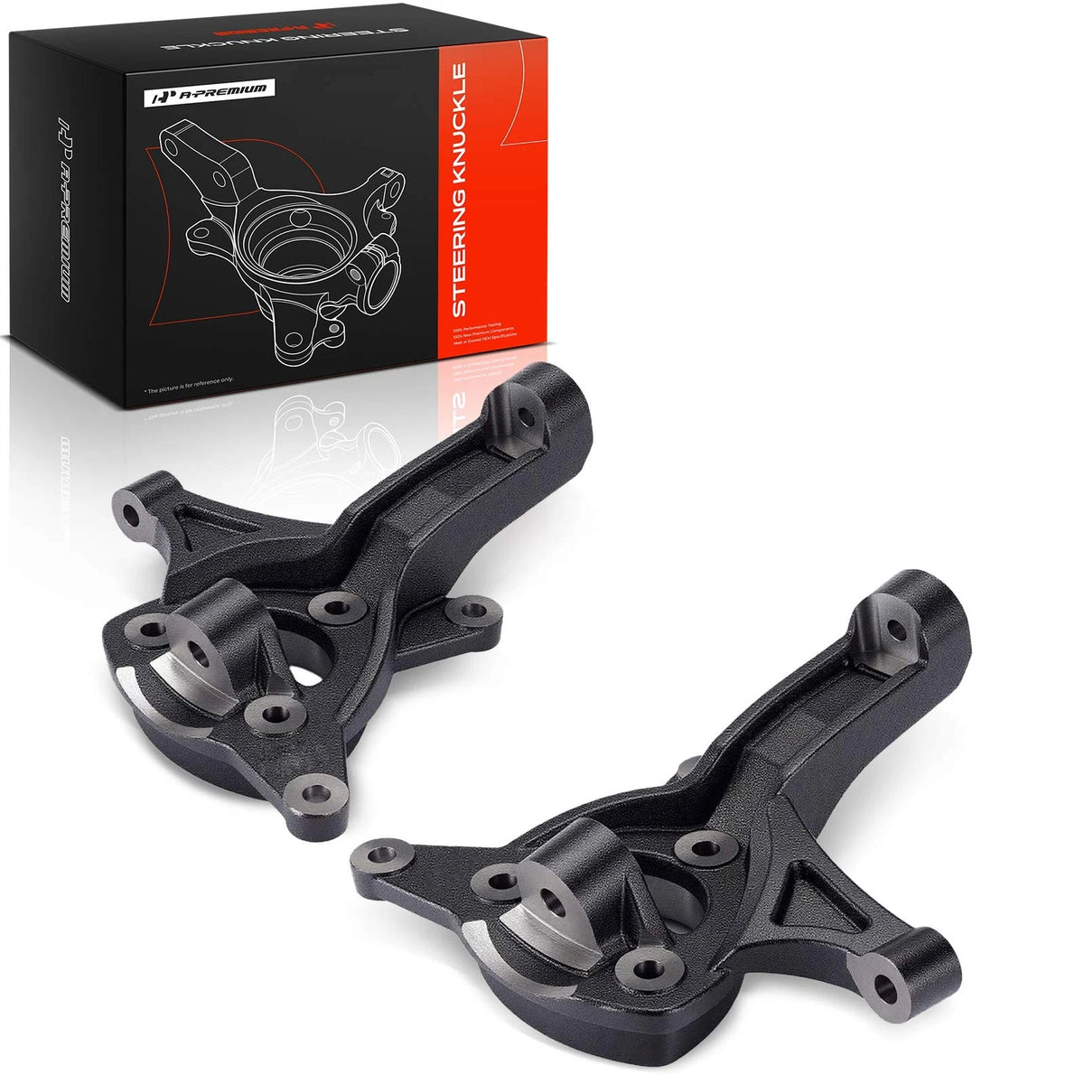 Pair Front Steering Knuckle for Chevy Silverado GMC Sierra (2007–2017)