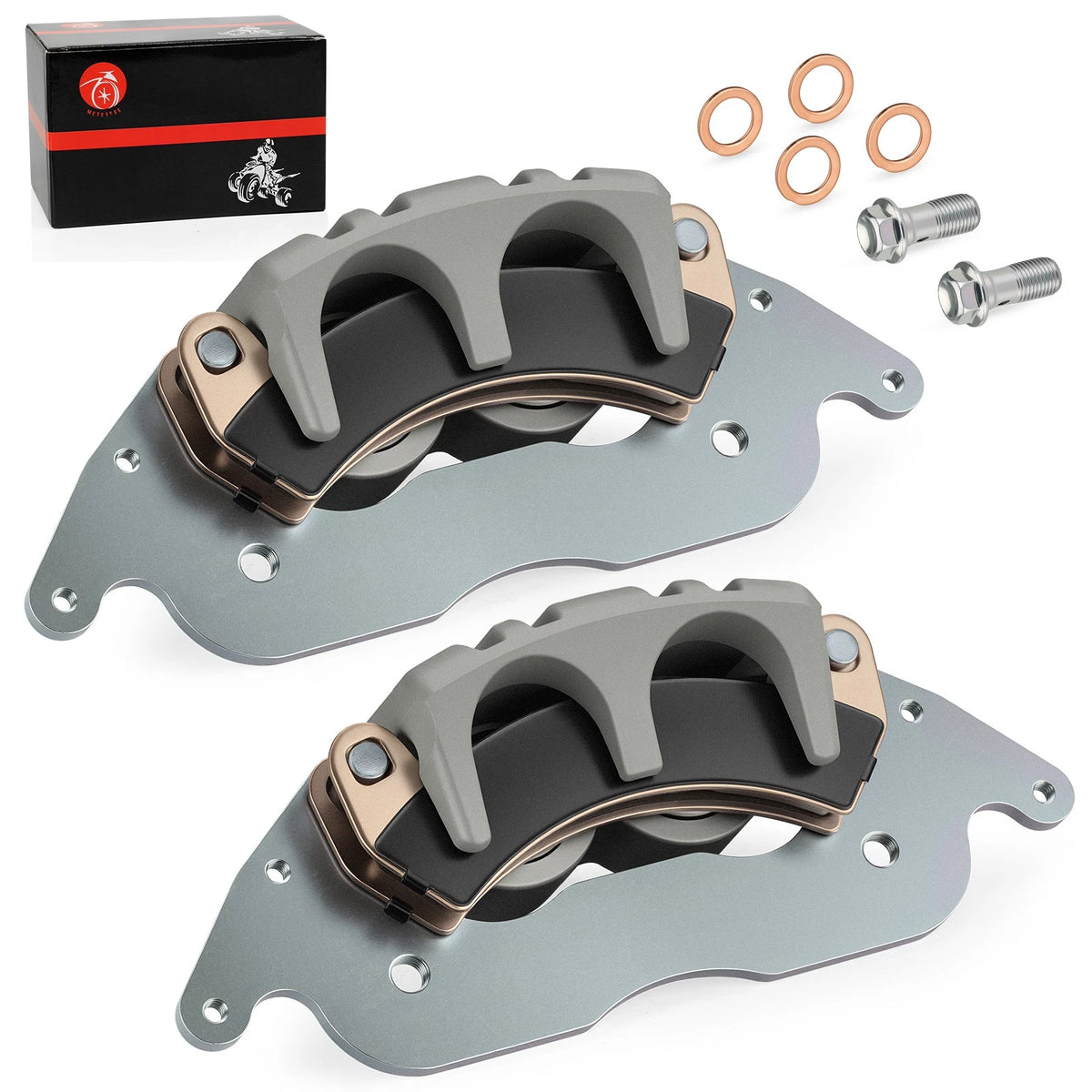 Set of 2 Front Brake Calipers with Pads for Polaris RZR PRO XP 4 (2020–2025) 1913467, 1913468