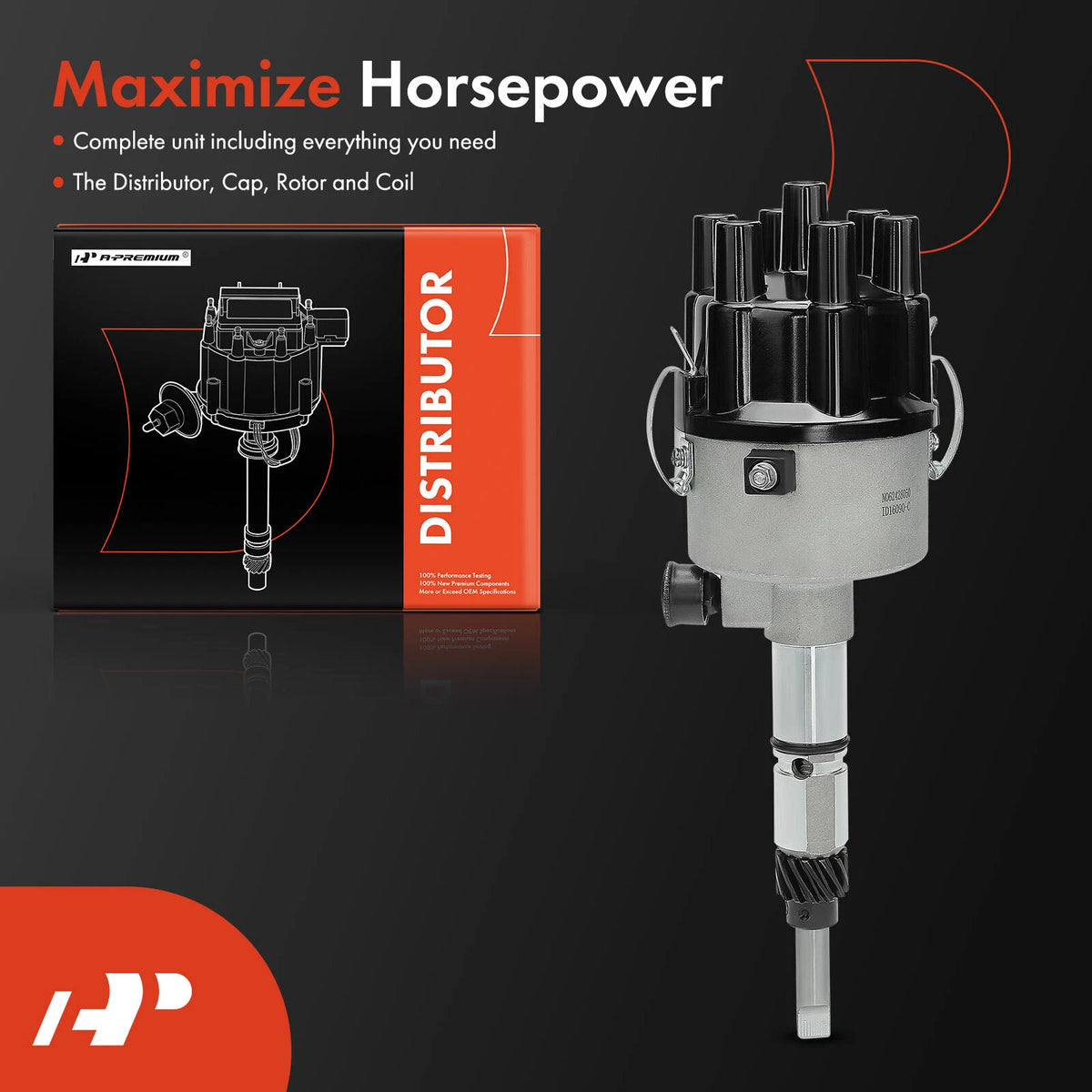 Ignition Distributor for Chevrolet Impala Suburban 1500 C40 GMC (1958–1962) 1112411 1112414 PPDST1609 PICDST1609 D101 841609 DST1609