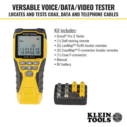 Cable Tester Kit for Klein Tools Scout Pro 3