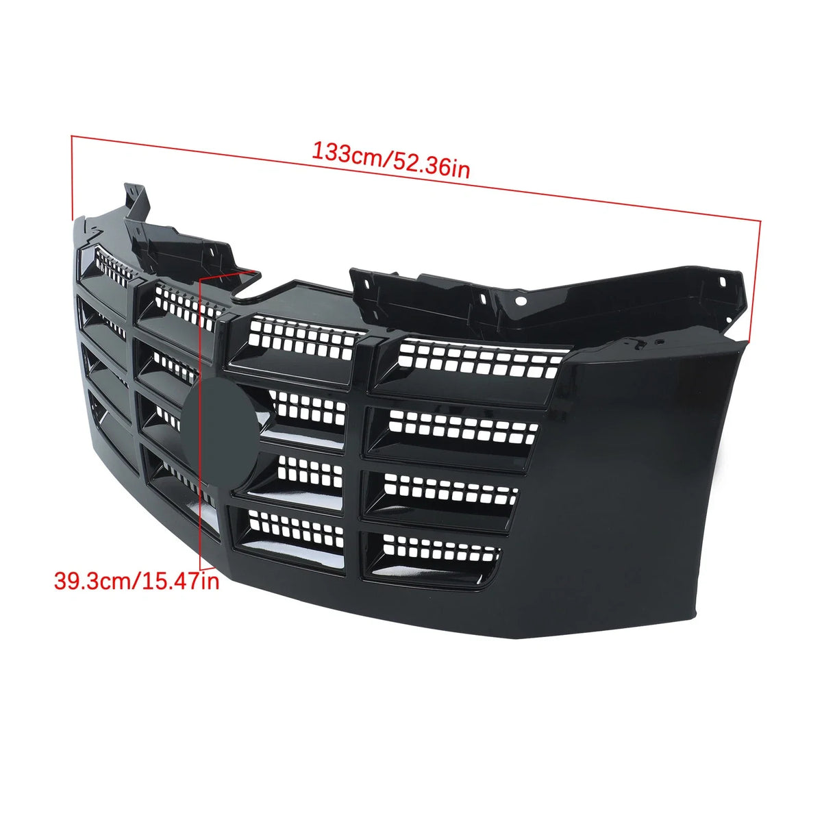 Front Bumper Grille for Cadillac Escalade ESV (2007–2014) Gloss Black