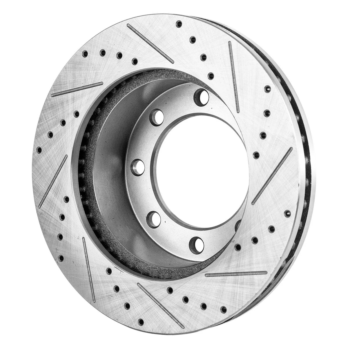 Disc Brake & Pad Kit for Ford F-250 Super Duty (2005–2007) Cross-drilled