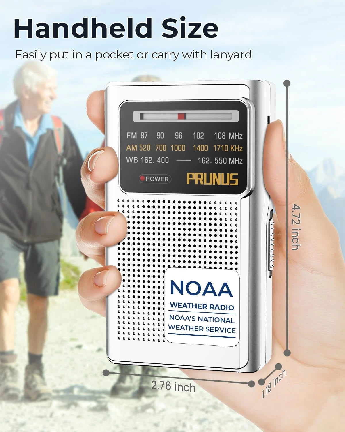 Portable NOAA Weather Emergency Alert Radio for