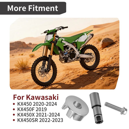 Water Pump Impeller Shaft Gear Bolt for Kawasaki KX450 (2020–2024) 13107-0872