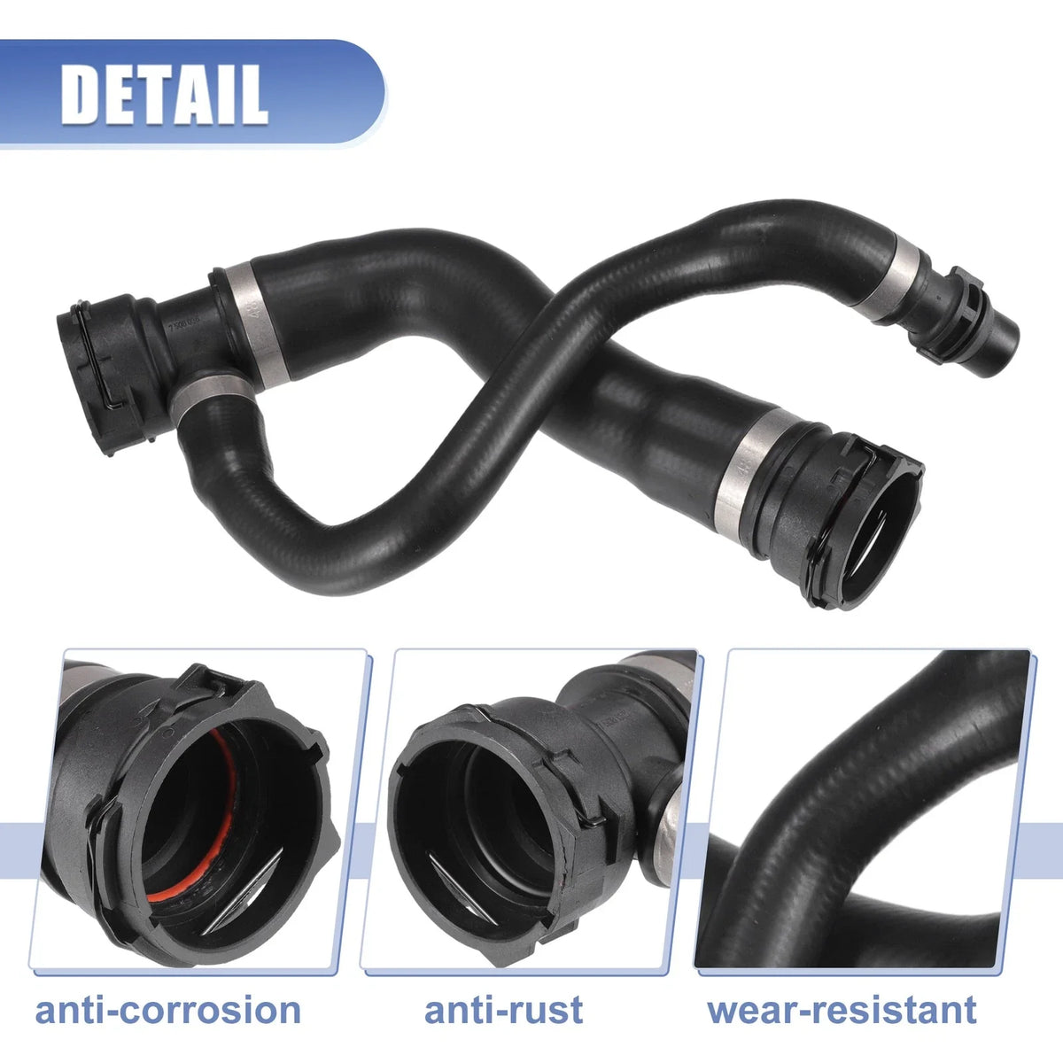 Heater Hose Radiator Expansion Tank Pipe for BMW X5 3.0L L6 (2007–2010)