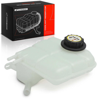 Front Engine Coolant Reservoir with Cap for Ford Transit Connect (2010–2013) - 8T1Z8A080A, 9T1Z8100A, 603-279
