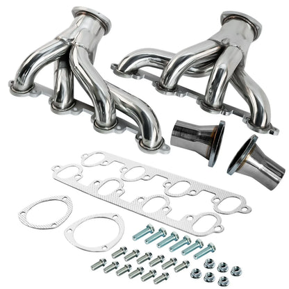 Stainless Shorty Hugger Manifold for Ford Big Block 429 460 (1968–1997)