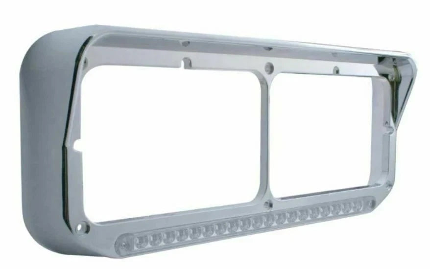 Dual Headlight Bezel for UP (LED Amber/Clear Lens) #32347