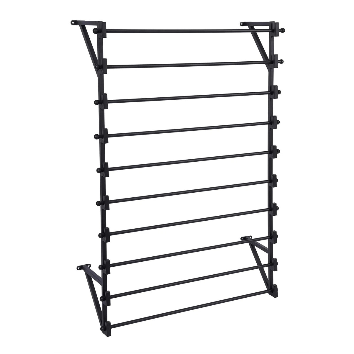 10-Layer Wall-Mounted Storage Rack for Wrapping Paper and Ribbon