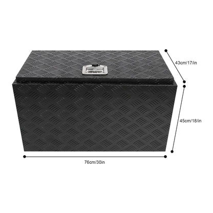 30" Aluminum Tool Box for Truck Bed Underbody Trailer Pickup Storage