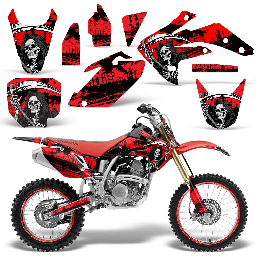 Graphic Stickers +#PLT/RIM Decals for Honda CRF150R (2007–2016)