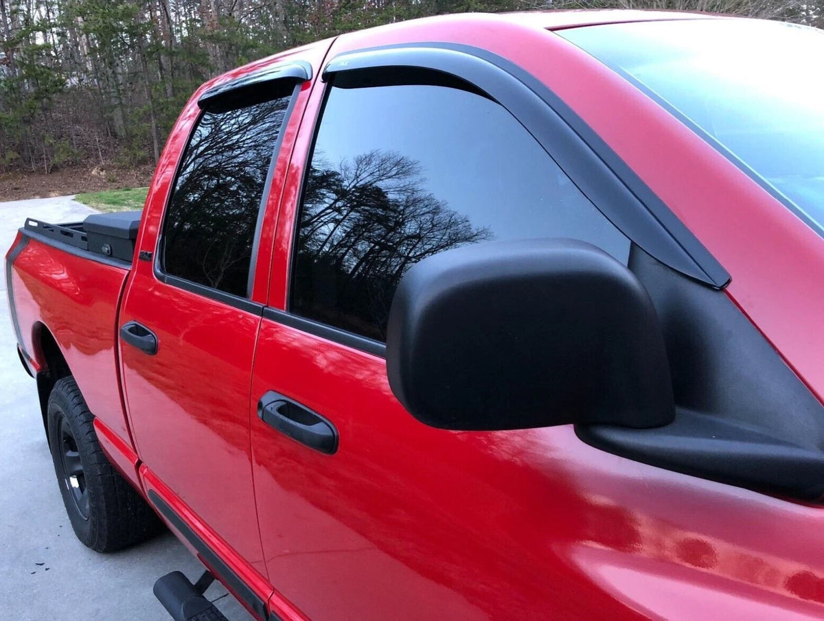 Set of 4 AVS Outside Mount Rain Guards for Dodge Ram 1500 2500 (2003–2008) 94623