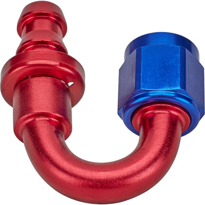 AN10 90 Degree Aluminum Push-On Hose Socketless Fitting (47223-90-10)